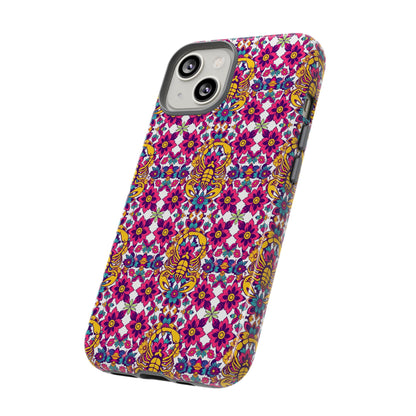 Tough Cases, Scorpio, Zodiac v2, Flower Pattern