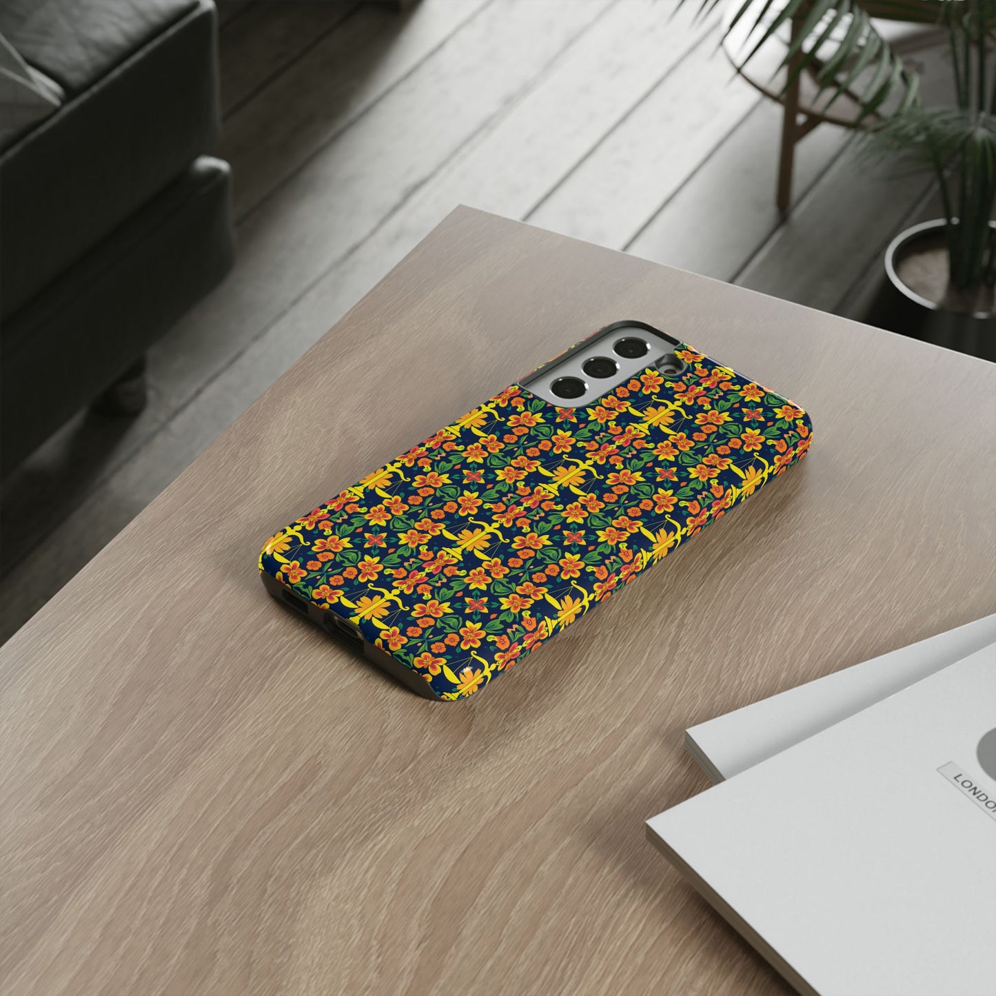 Tough Cases, Libra, Zodiac v3, Flower Pattern
