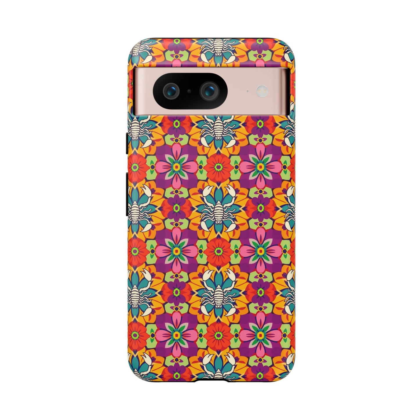 Tough Cases, Scorpio, Zodiac v3, Flower Pattern