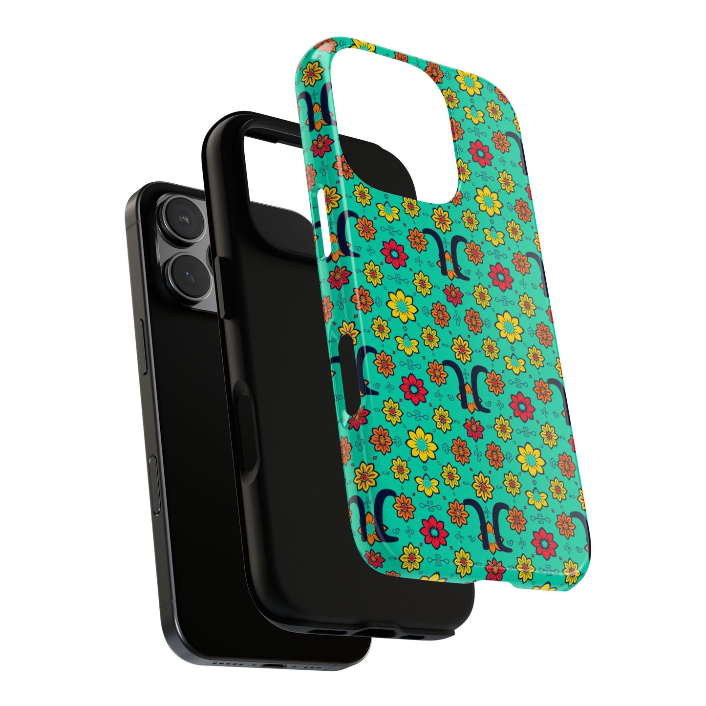 Tough Cases, Aquarius, Zodiac v2, Flower Pattern