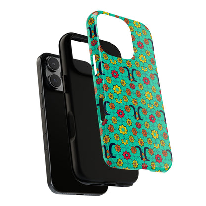 Tough Cases, Aquarius, Zodiac v2, Flower Pattern