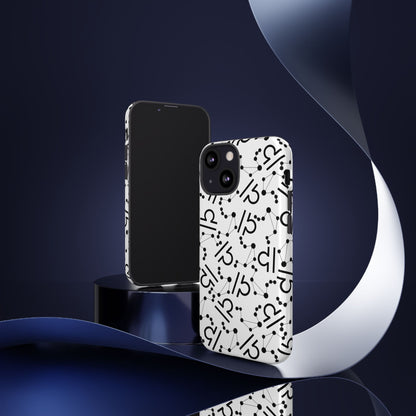 Tough Cases with the Libra Zodiac sign for iPhone, Samsung Galaxy, and Google Pixel devices
