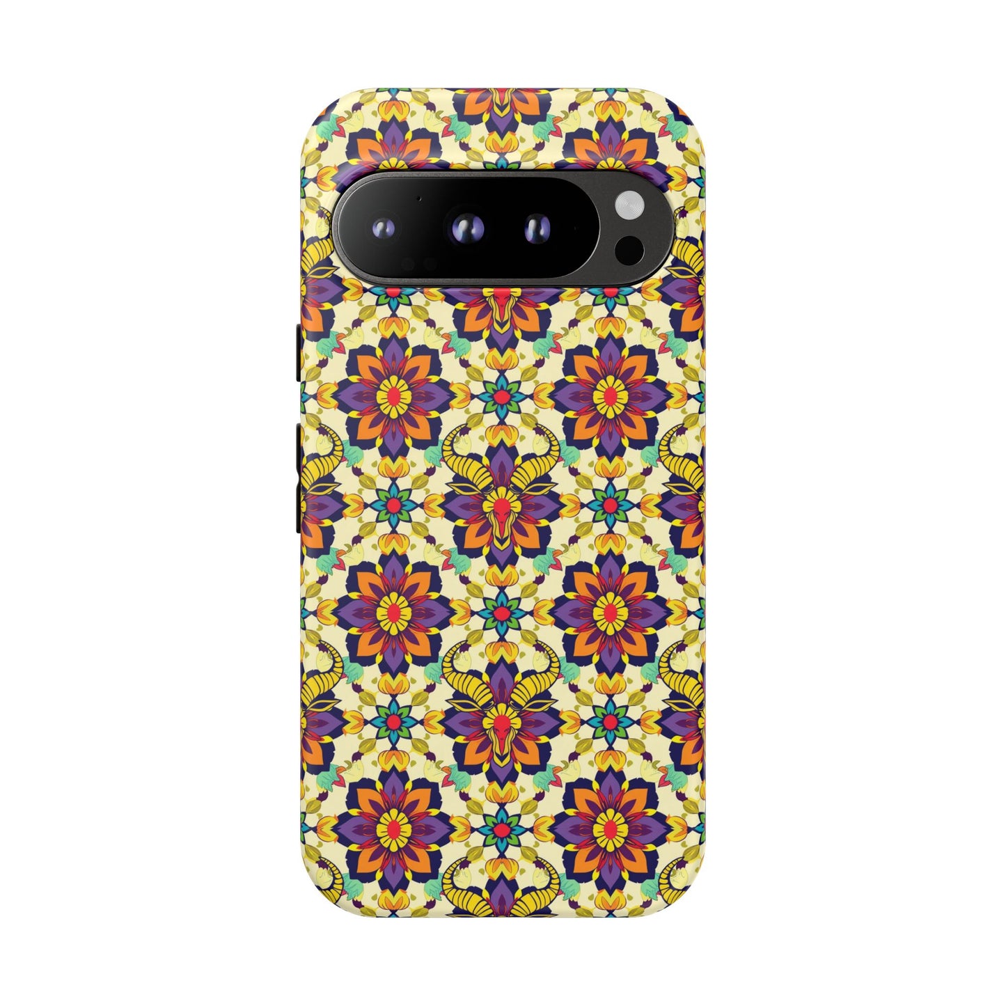 Tough Cases, Taurus, Zodiac v1, Flower Pattern