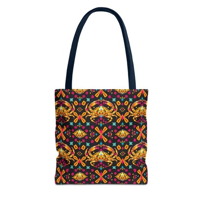 Tote Bag (AOP), Cancer, Zodiac v1, Jewel Pattern