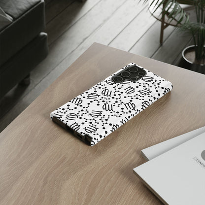 Tough Cases with the Virgo Zodiac sign for iPhone, Samsung Galaxy, and Google Pixel devices