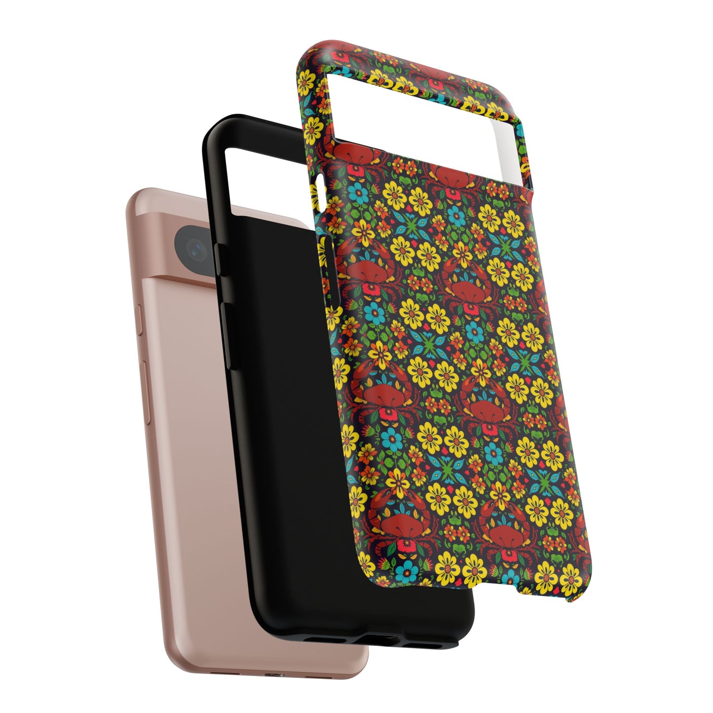 Tough Cases, Cancer, Zodiac v2, Flower Pattern