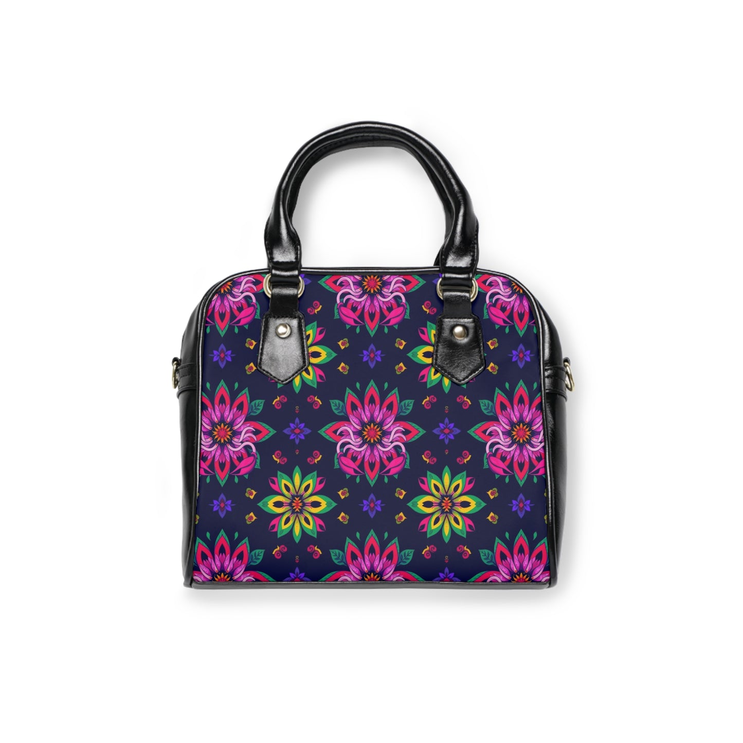 Shoulder Handbag, Scorpio, Zodiac, Flower Pattern