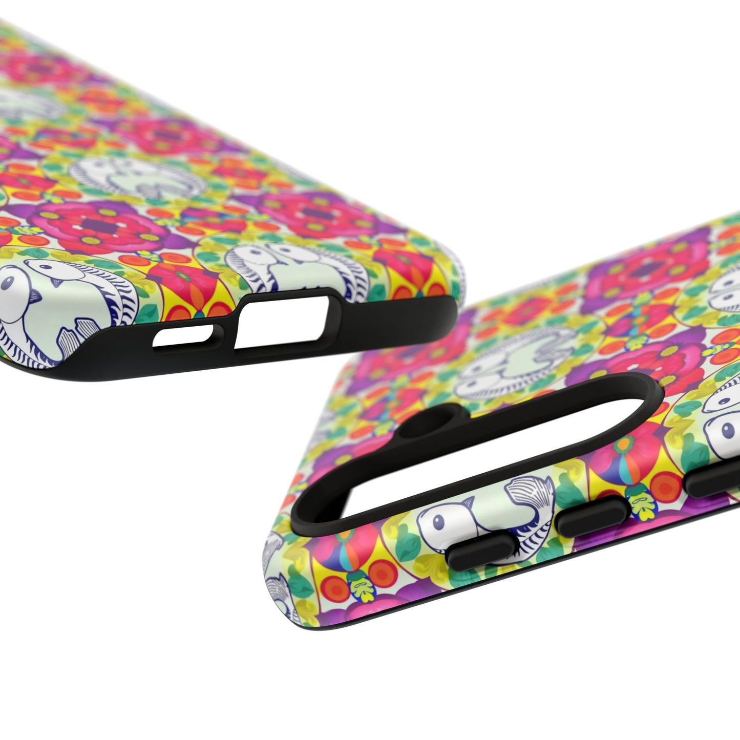 Tough Cases, Pisces, Zodiac v2, Flower Pattern
