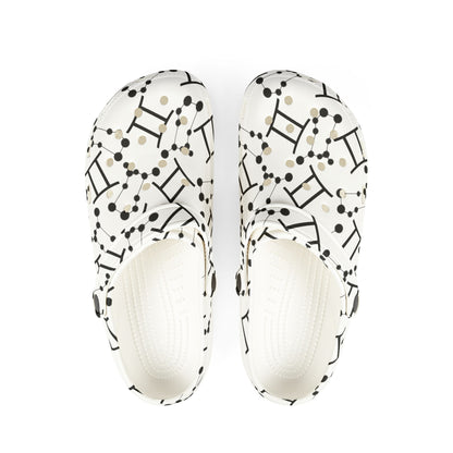 EVA Foam Rubber Shoes (AOP), Material 100% EVA, Gemini Zodiac Design
