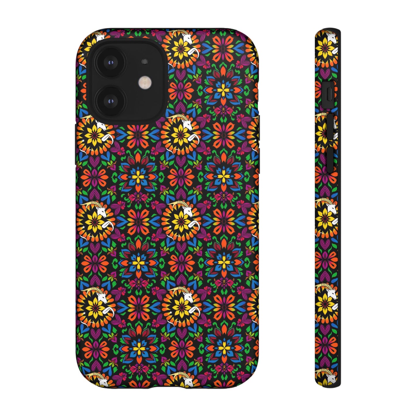 Tough Cases, Capricorn, Zodiac v2, Flower Pattern