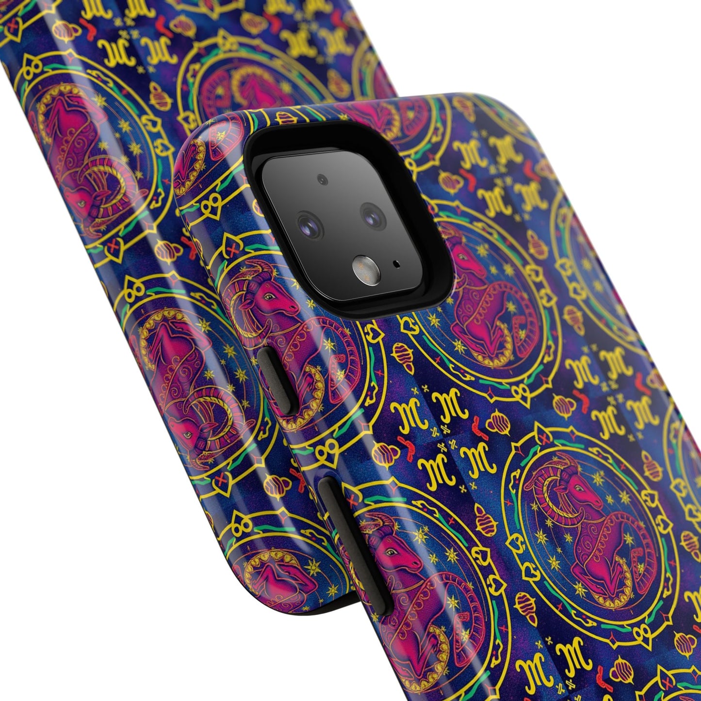 Tough Cases, Capricorn, Zodiac, Metal Pattern