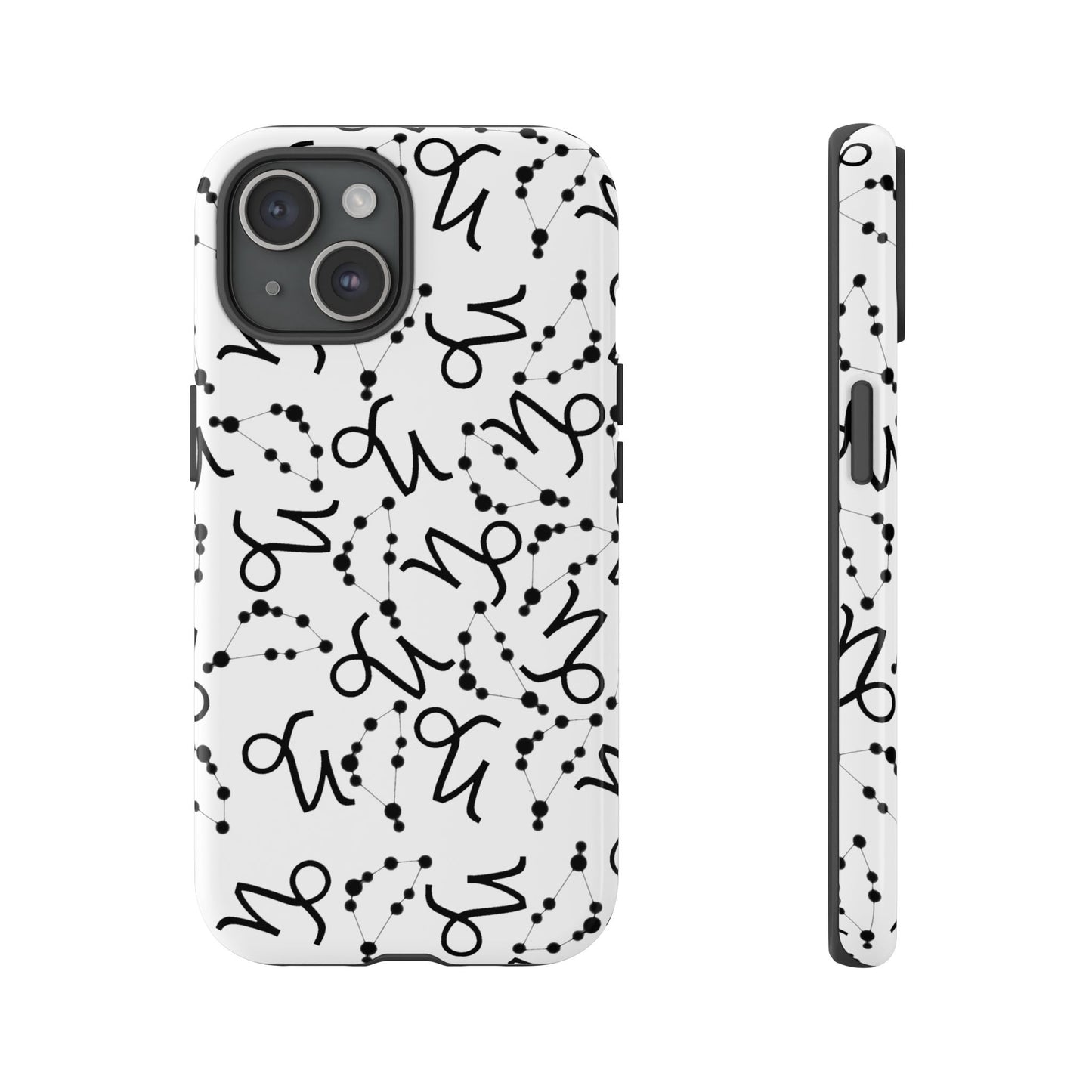 Tough Cases with the Capricorn Zodiac sign for iPhone, Samsung Galaxy, and Google Pixel devices