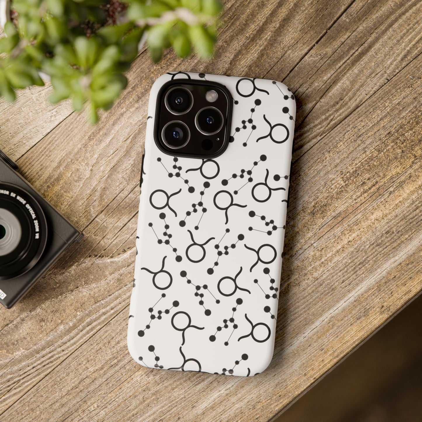 Tough Cases with the Taurus Zodiac sign for iPhone, Samsung Galaxy, and Google Pixel devices