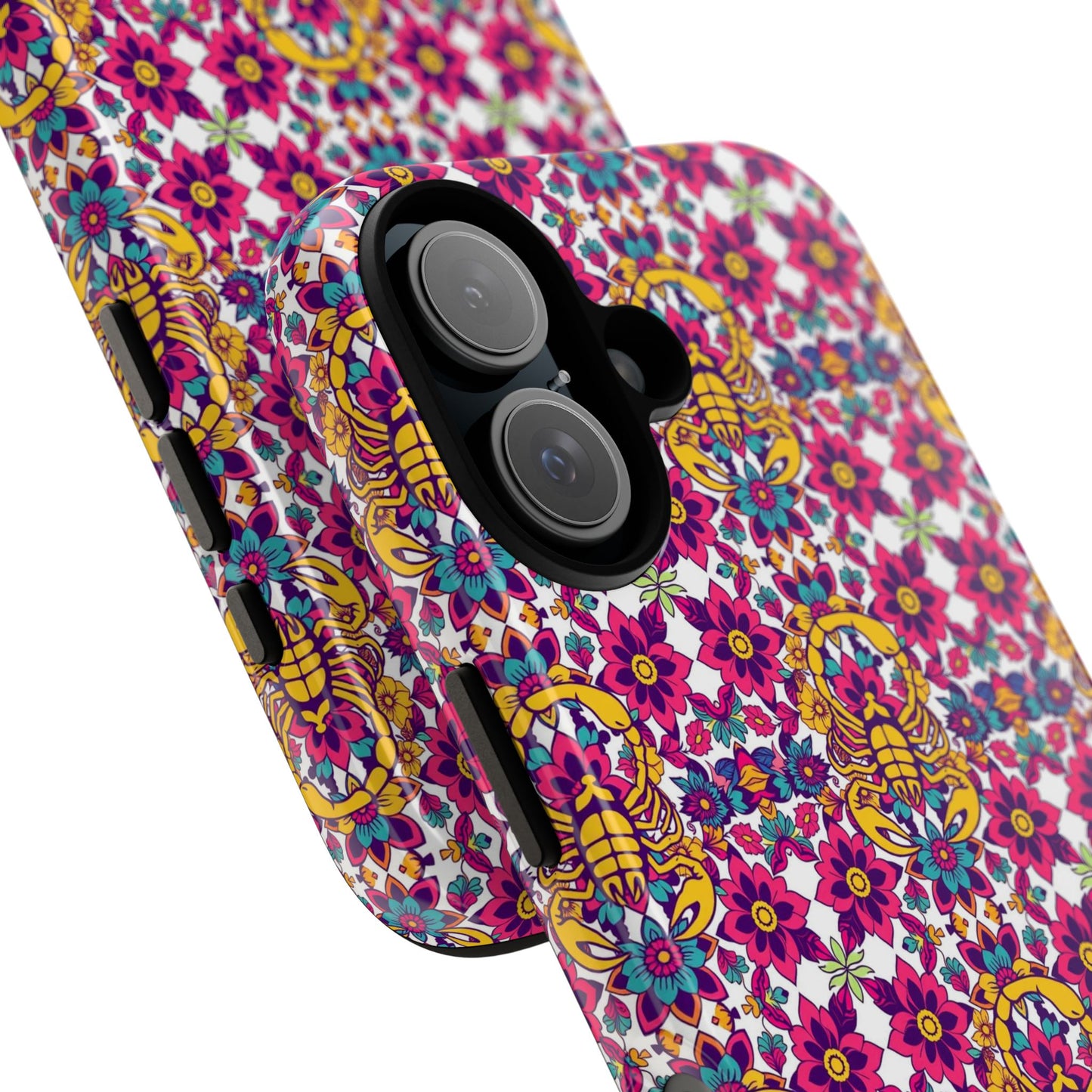 Tough Cases, Scorpio, Zodiac v2, Flower Pattern
