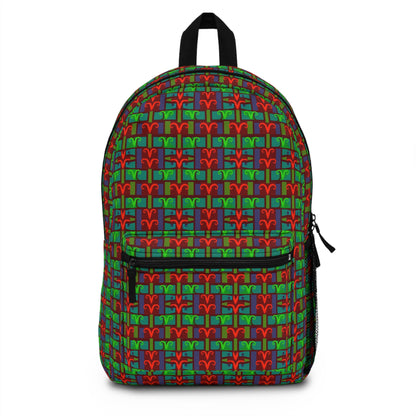 Backpack, Aries, Zodiac v2, Shapes Pattern