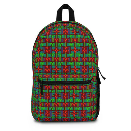 Backpack, Aries, Zodiac v2, Shapes Pattern