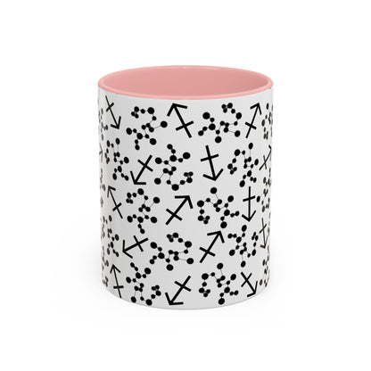 Accent Coffee Mug with the Sagittarius sign (11, 15oz)