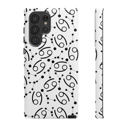 Tough Cases with the Cancer Zodiac sign for iPhone, Samsung Galaxy, and Google Pixel devices