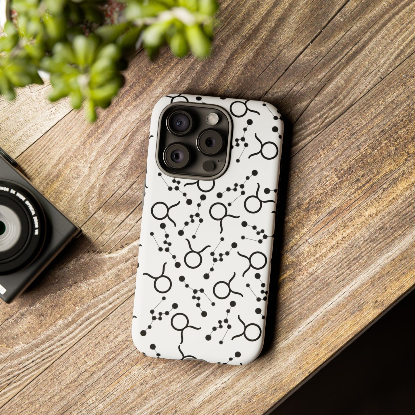 Tough Cases with the Taurus Zodiac sign for iPhone, Samsung Galaxy, and Google Pixel devices