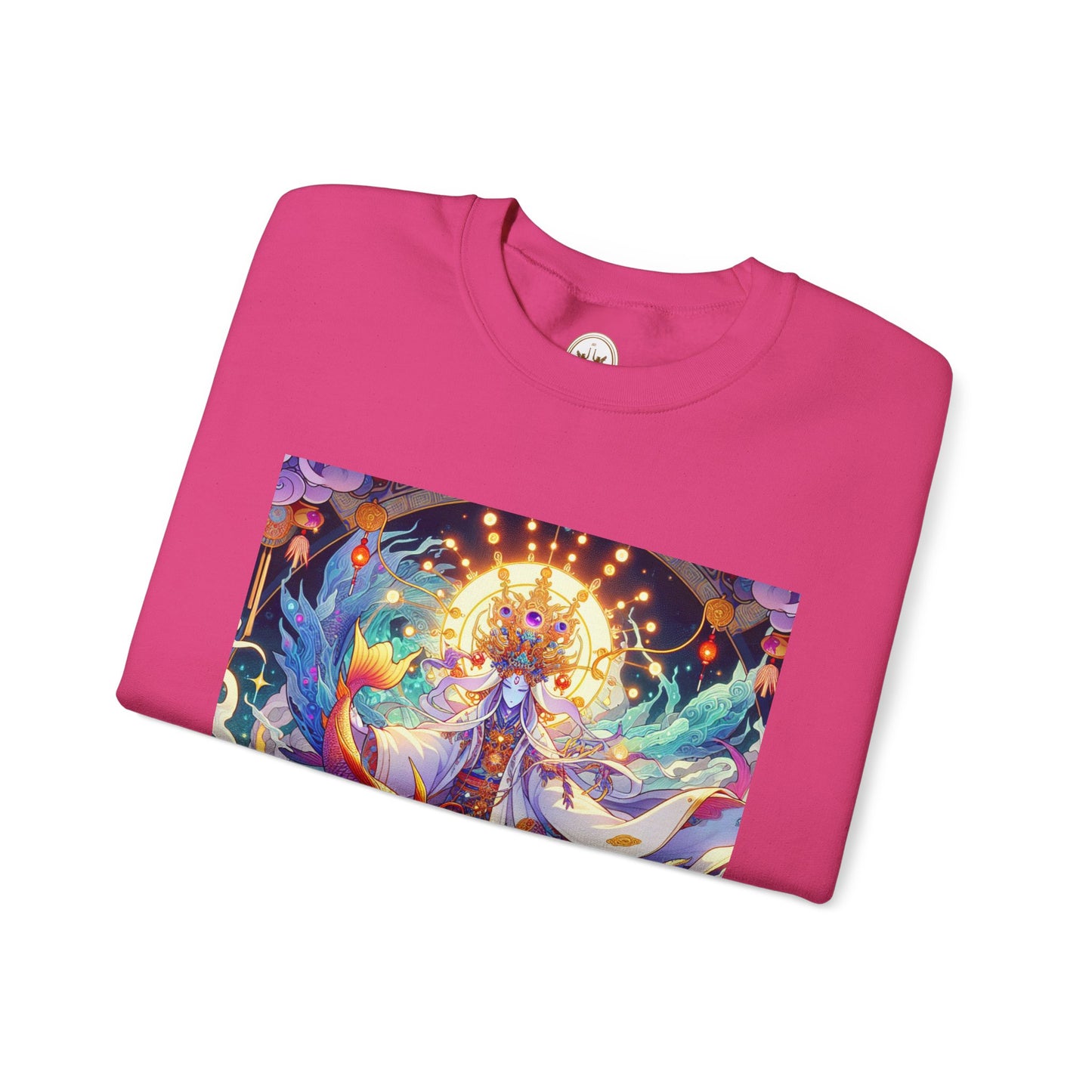 Unisex Heavy Blend™ Crewneck Sweatshirt, Anime Pisces King, Zodiac Design