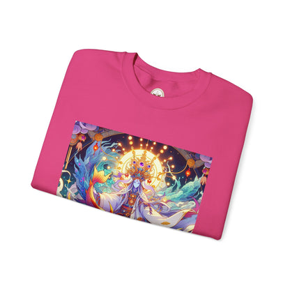 Unisex Heavy Blend™ Crewneck Sweatshirt, Anime Pisces King, Zodiac Design