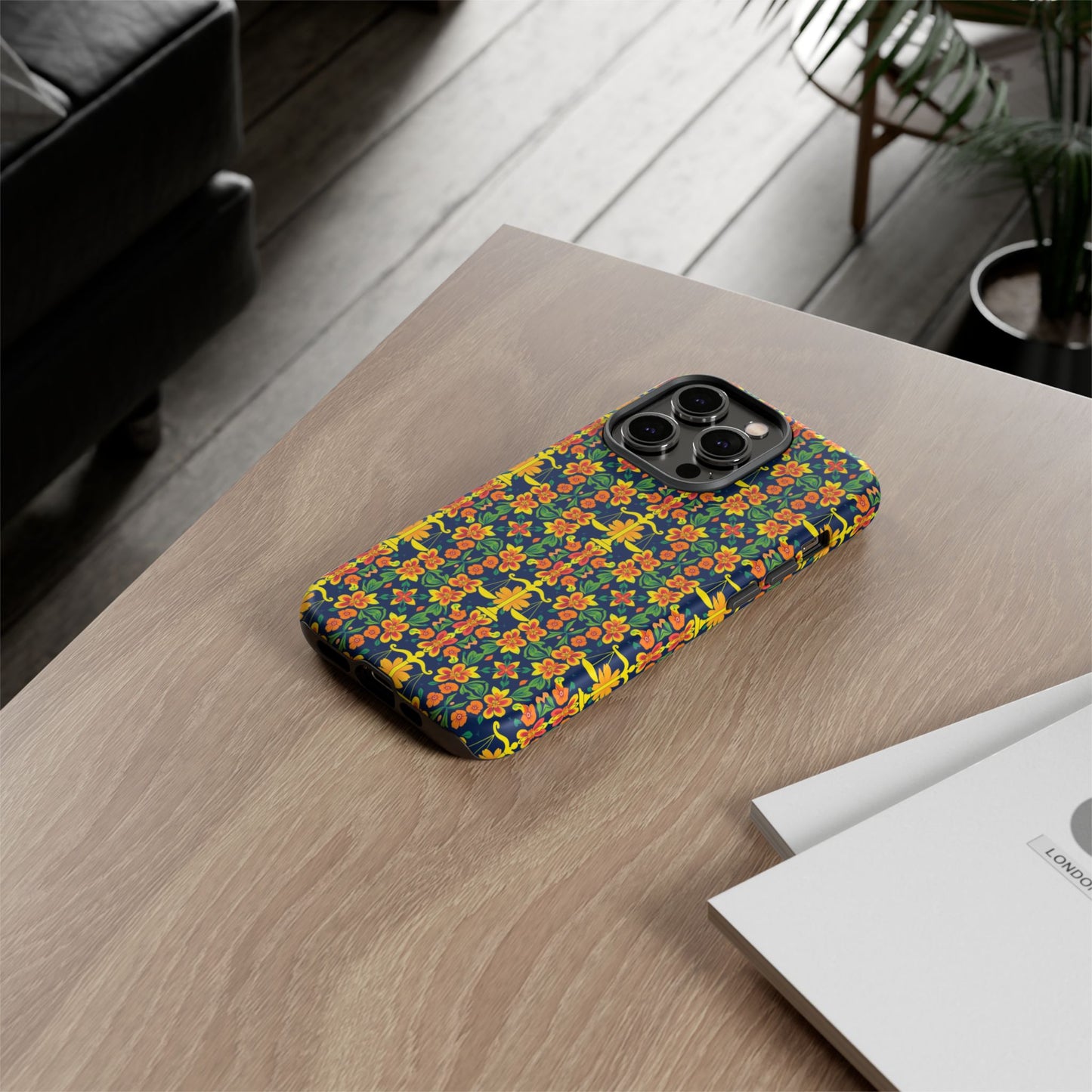 Tough Cases, Libra, Zodiac v3, Flower Pattern