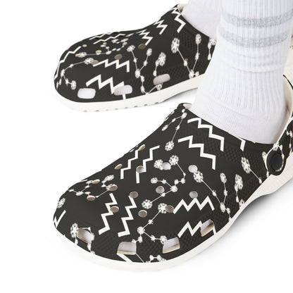 EVA Foam Rubber Shoes (AOP), Material 100% EVA, Aquarius Zodiac Design