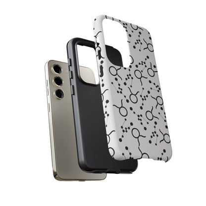 Tough Cases with the Taurus Zodiac sign for iPhone, Samsung Galaxy, and Google Pixel devices