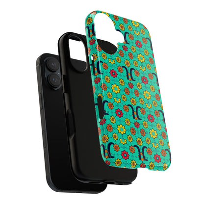 Tough Cases, Aquarius, Zodiac v2, Flower Pattern