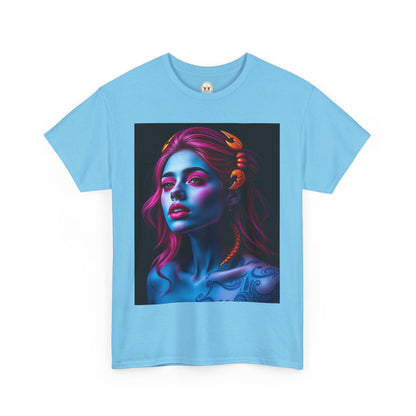 Unisex Heavy Cotton T-Shirt, Scorpio, Zodiac, Sexy Art