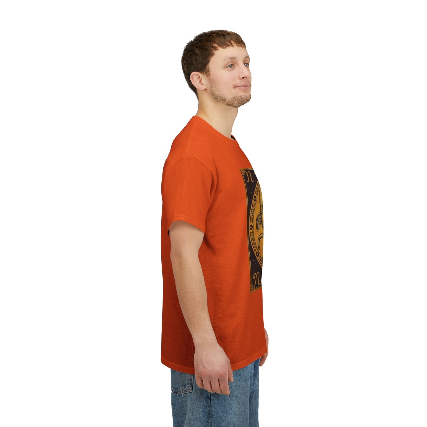 Unisex Heavy Cotton T-Shirt, Crab King v1, Cancer Zodiac Design