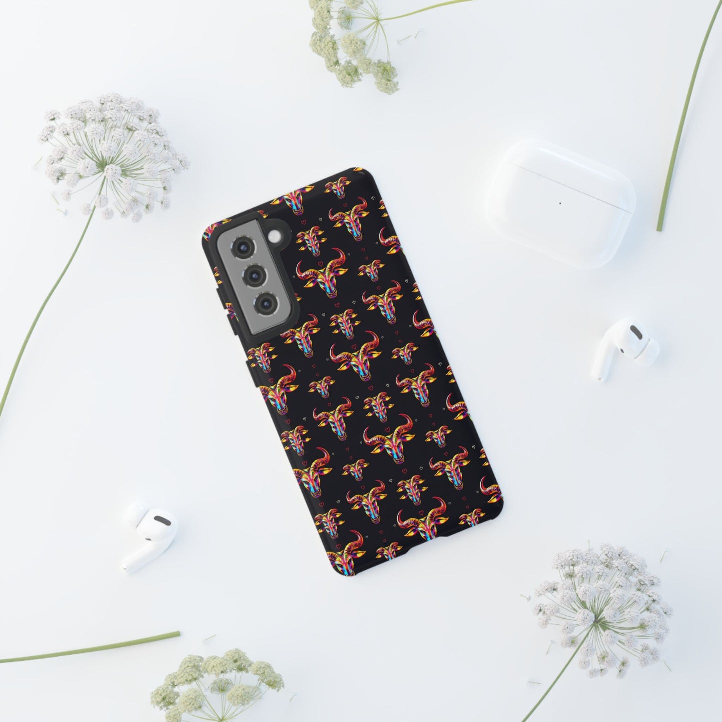 Tough Cases, Taurus, Zodiac, Metal Pattern