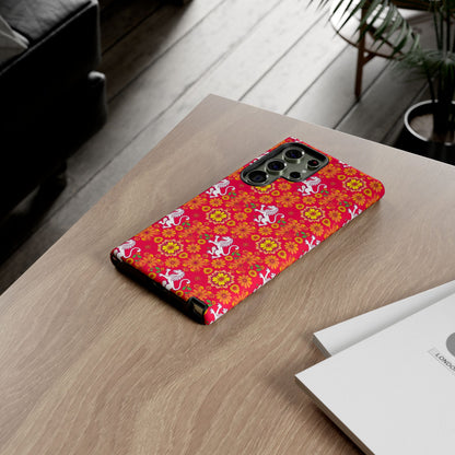 Tough Cases, Leo, Zodiac v4, Flower Pattern