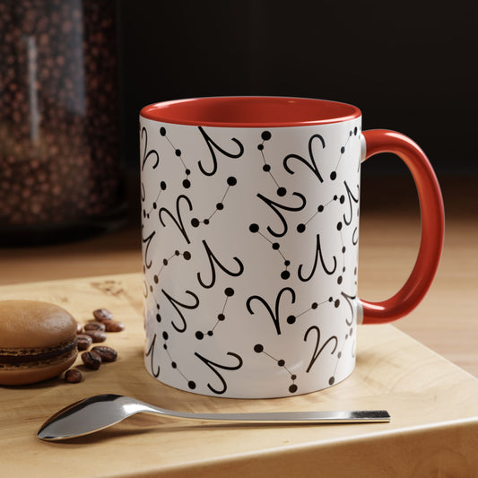 Accent Coffee Mug with the Aries sign (11, 15oz)