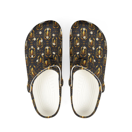 EVA Foam Rubber Shoes, (AOP), Scorpio, Zodiac, Pattern