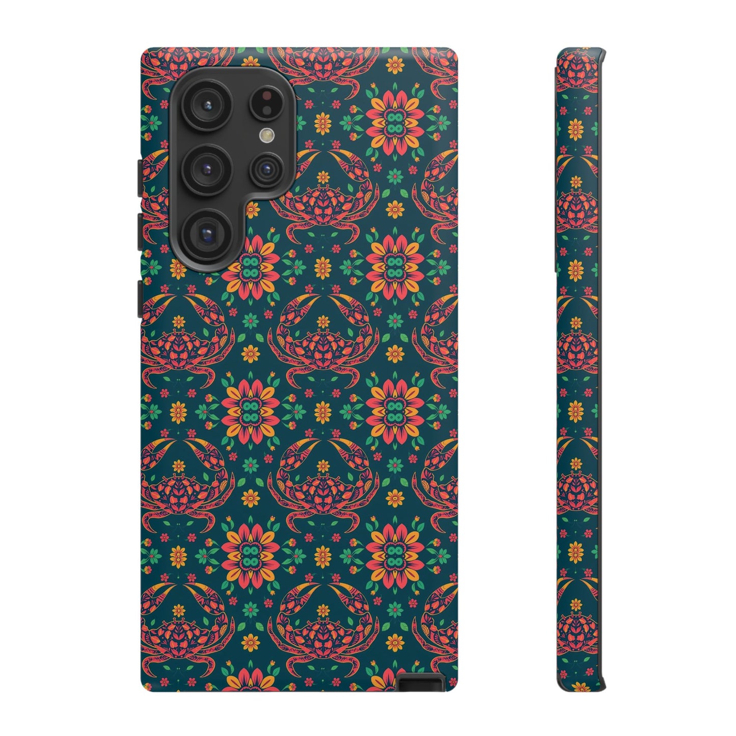 Tough Cases, Cancer, Zodiac v4, Flower Pattern