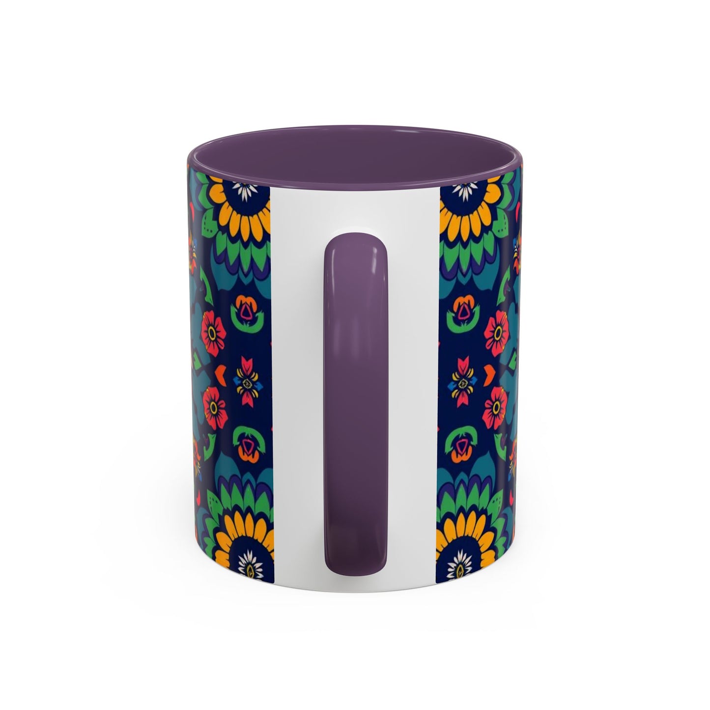Accent Coffee Mug, Capricorn, Zodiac, Flower Pattern, (11, 15oz)