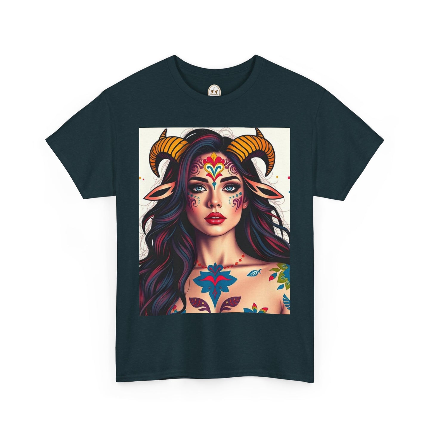 Unisex Heavy Cotton T-Shirt, Taurus, Zodiac v1, Sexy Art