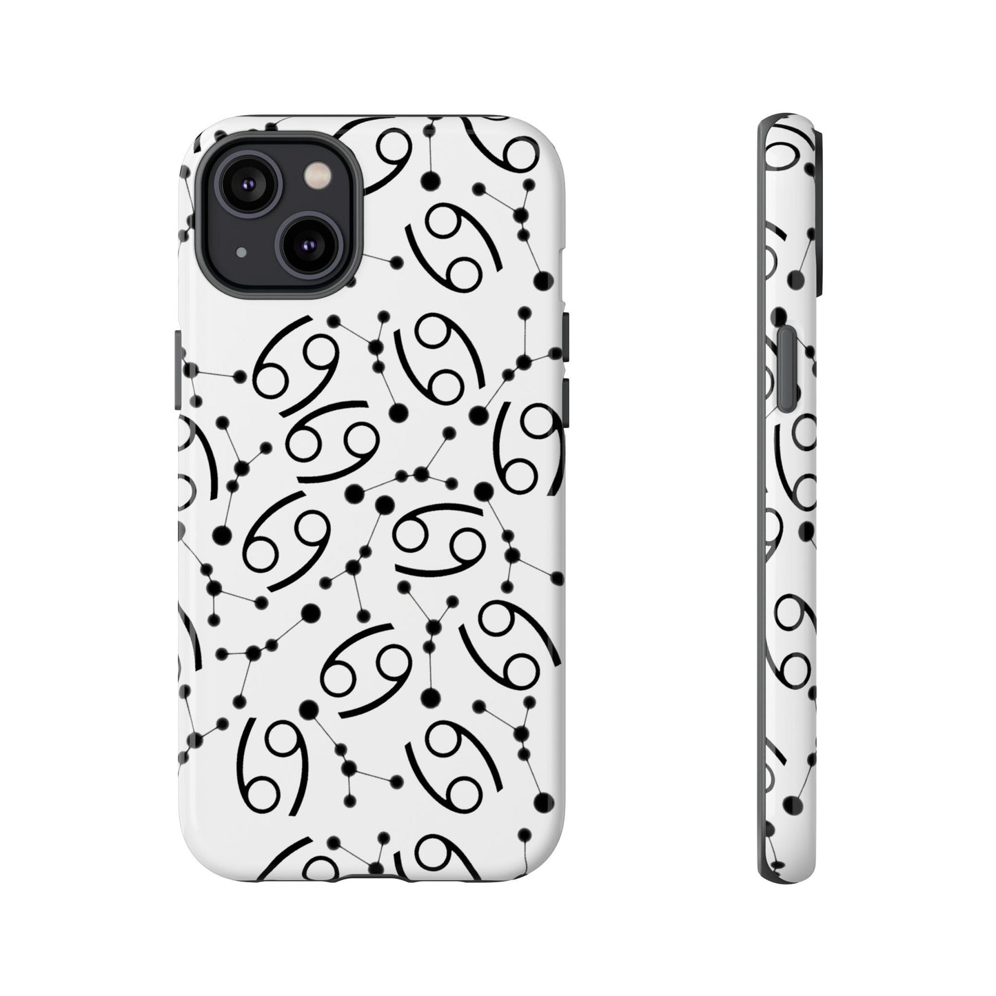 Tough Cases with the Cancer Zodiac sign for iPhone, Samsung Galaxy, and Google Pixel devices