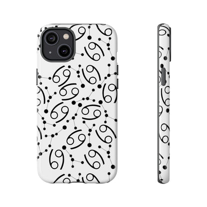 Tough Cases with the Cancer Zodiac sign for iPhone, Samsung Galaxy, and Google Pixel devices