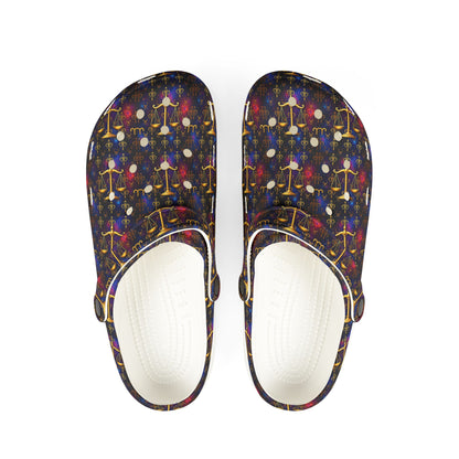 EVA Foam Rubber Shoes, (AOP), Libra, Zodiac v2, Pattern