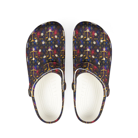 EVA Foam Rubber Shoes, (AOP), Libra, Zodiac v2, Pattern