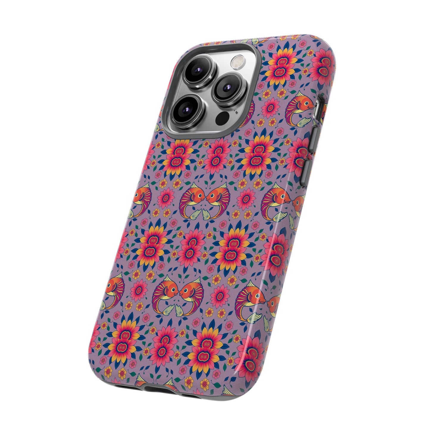 Tough Cases, Pisces, Zodiac v3, Flower Pattern