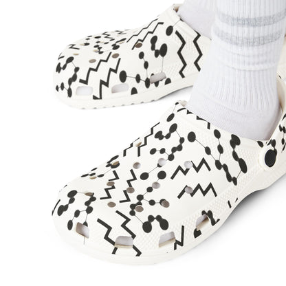 EVA Foam Rubber Shoes (AOP), Material 100% EVA, Aquarius Zodiac Design