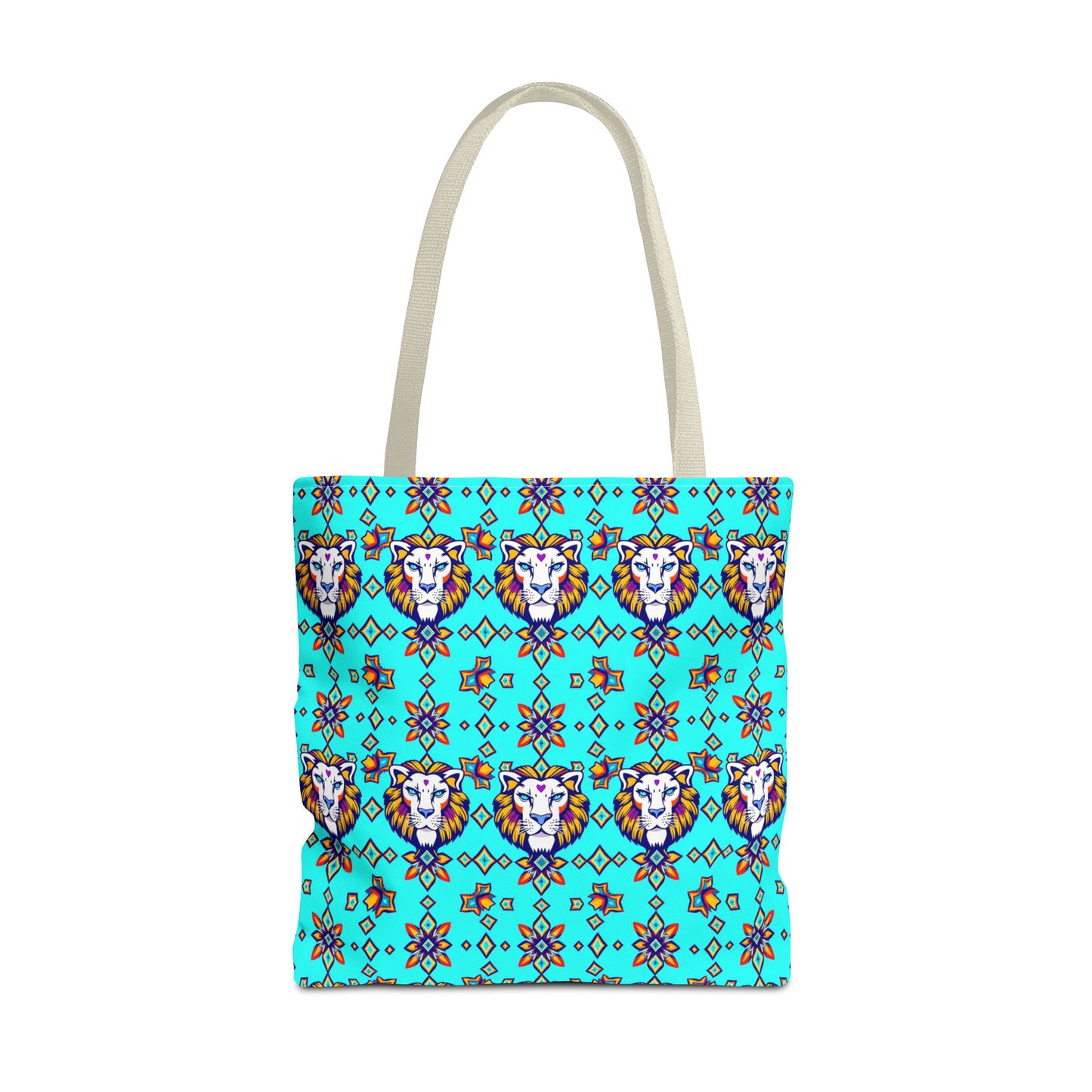 Tote Bag (AOP), Leo, Zodiac v1, Jewel Pattern