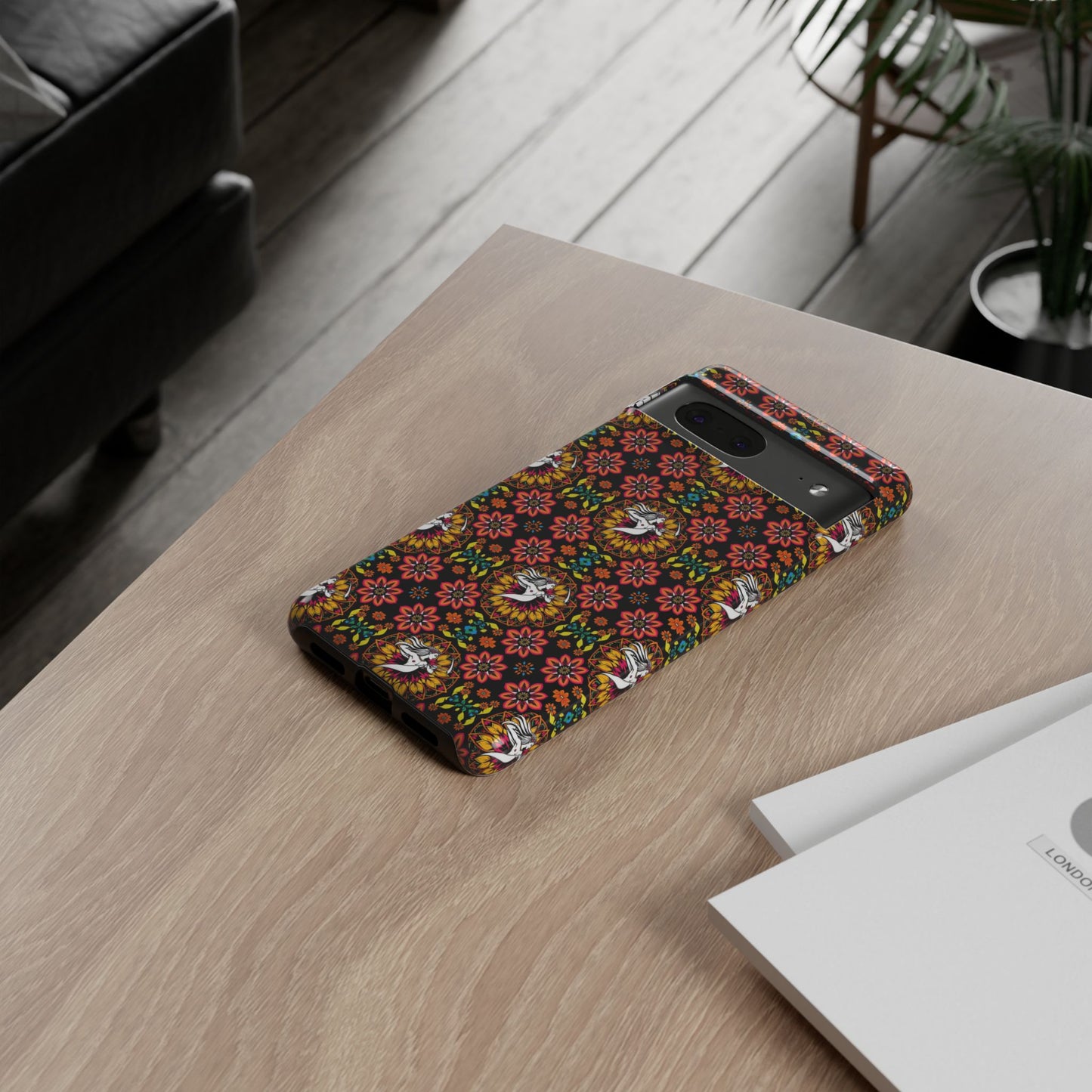 Tough Cases, Sagittarius, Zodiac v2, Flower Pattern