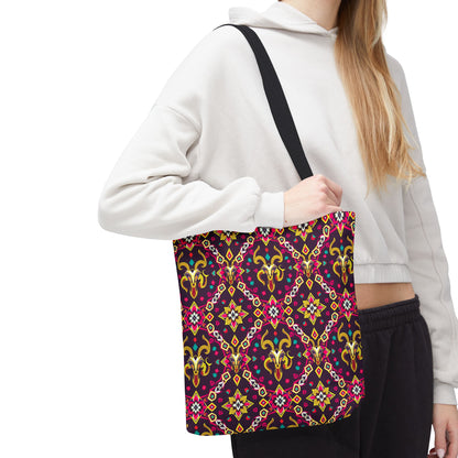 Tote Bag (AOP), Capricorn, Zodiac, Jewel Pattern