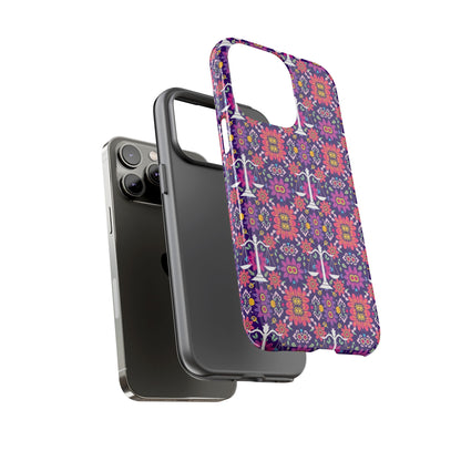 Tough Cases, Libra, Zodiac v4, Flower Pattern