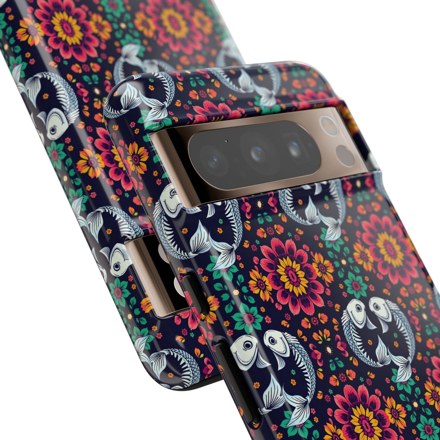 Tough Cases, Pisces, Zodiac v4, Flower Pattern