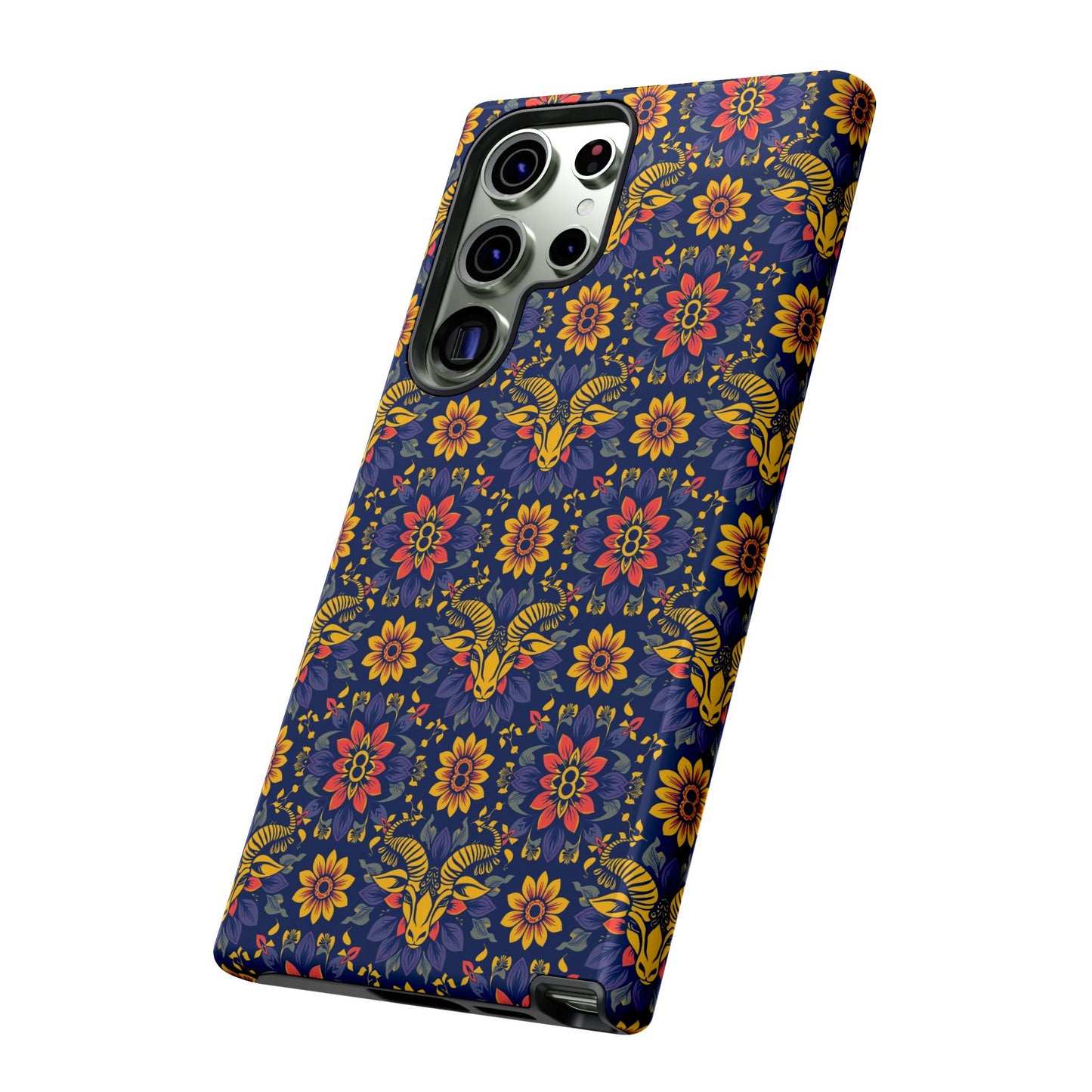 Tough Cases, Taurus, Zodiac v3, Flower Pattern